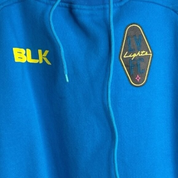 Las Vegas Lights FC Soccer Team BLK Unisex Blue Hoodie Size Large - Picture 2 of 8